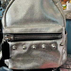 Dream Control NY- Metallic Silver Back Pack